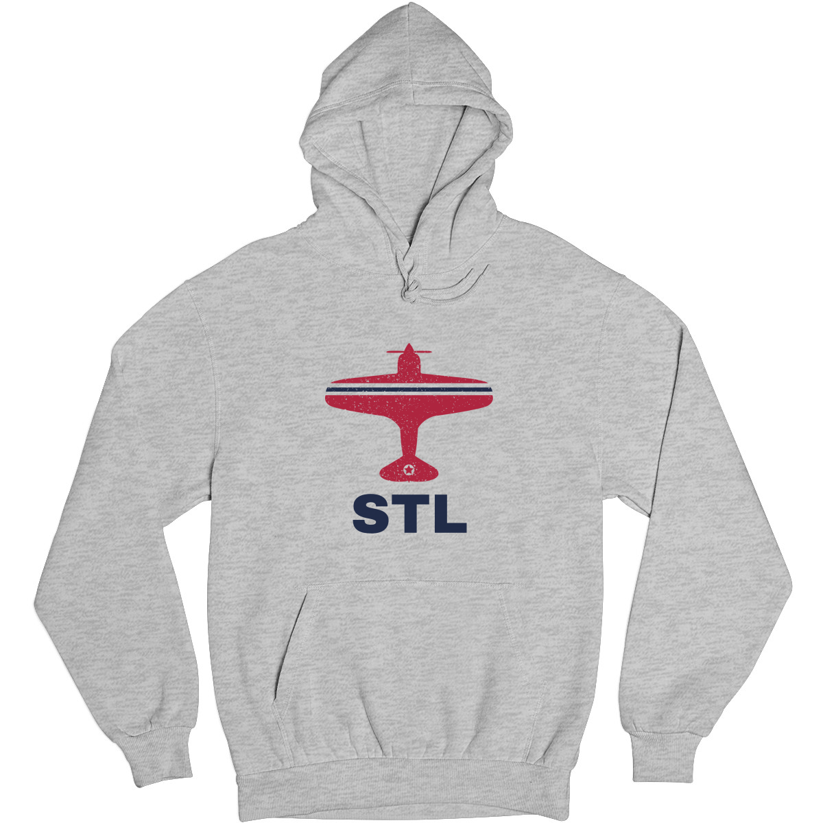 Fly St. Louis STL Airport Unisex Hoodie | Gray