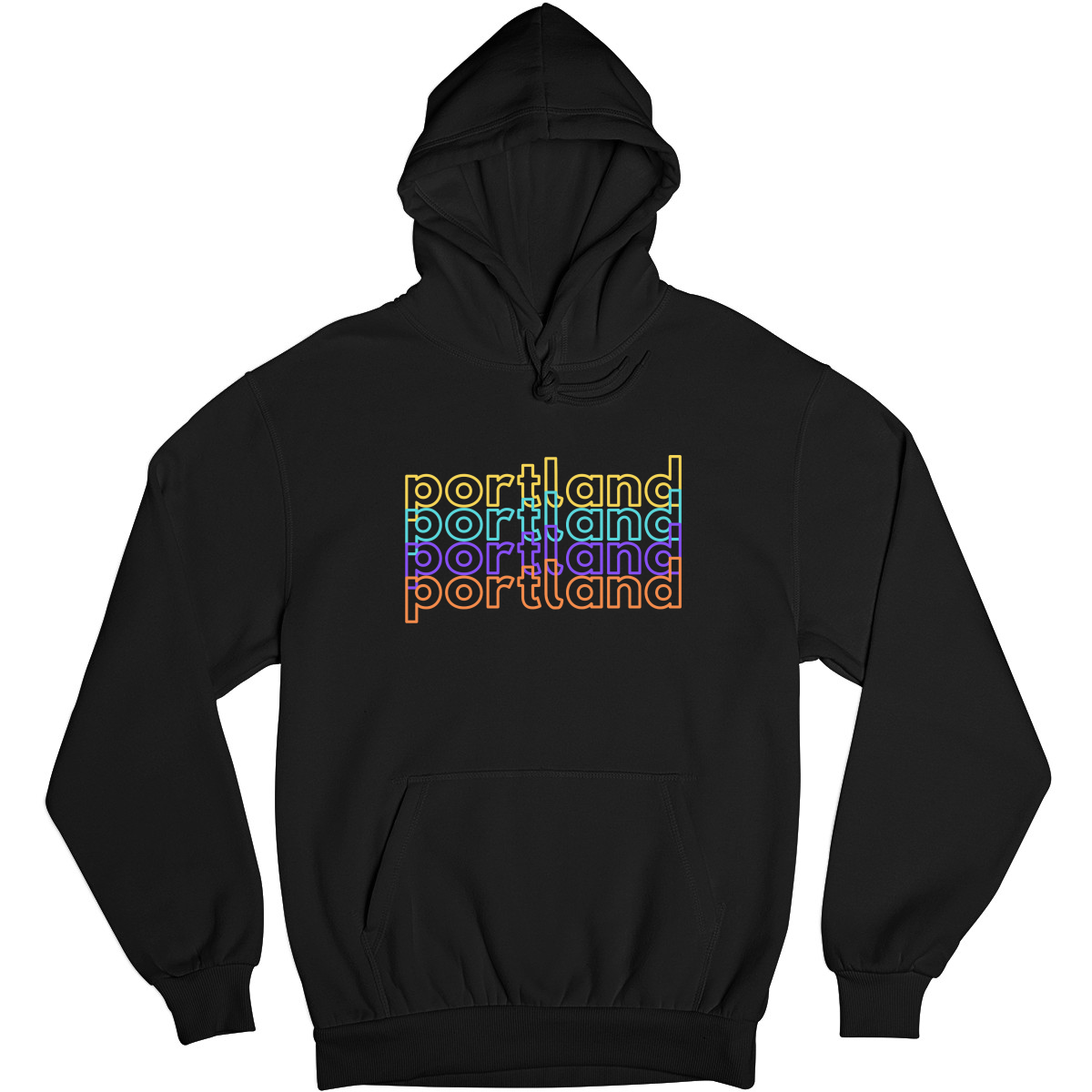 Portland Unisex Hoodie | Black