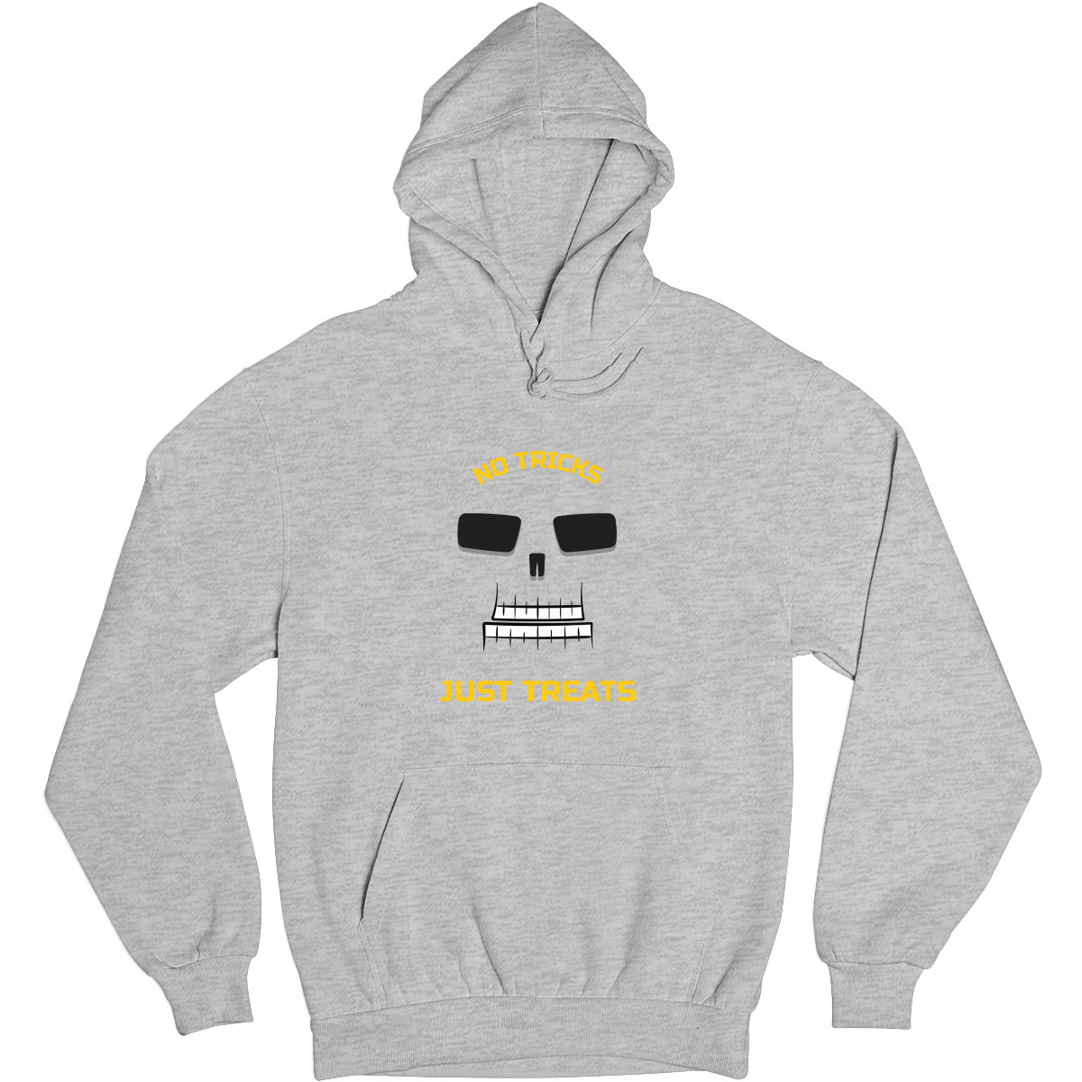 No Tricks Just Treats Unisex Hoodie | Gray