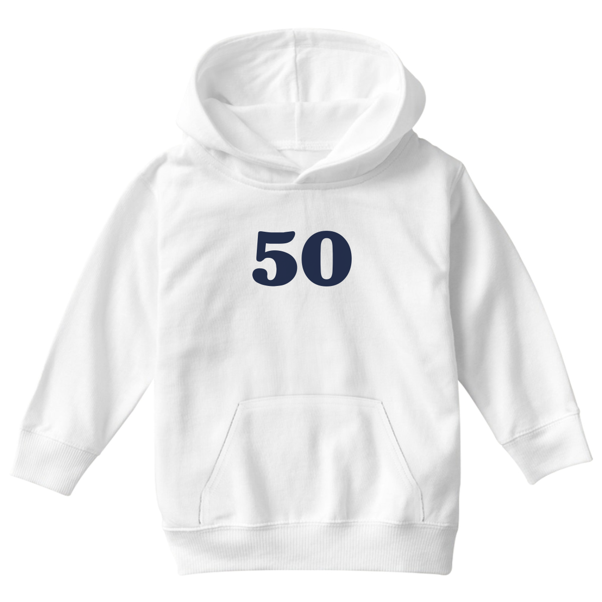 BIG 50 Kids Hoodie | White