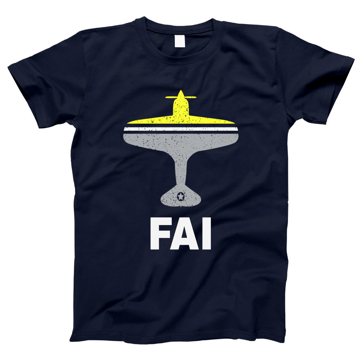 Fly Fairbanks FAI Airport Women's T-shirt | Navy