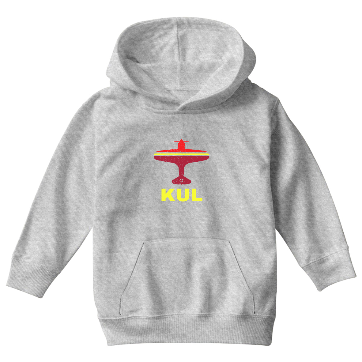 Fly Kuala Lumpur KUL Airport Kids Hoodie | Gray