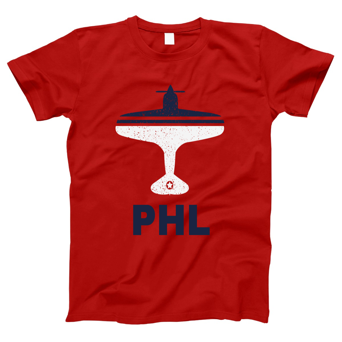 Fly Philadelphia PHL Airport Women's T-shirt | Red