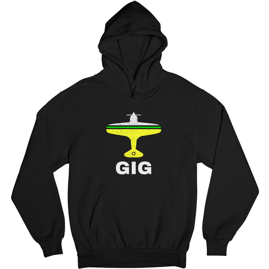 Fly Rio de Janerio GIG Airport Unisex Hoodie | Black