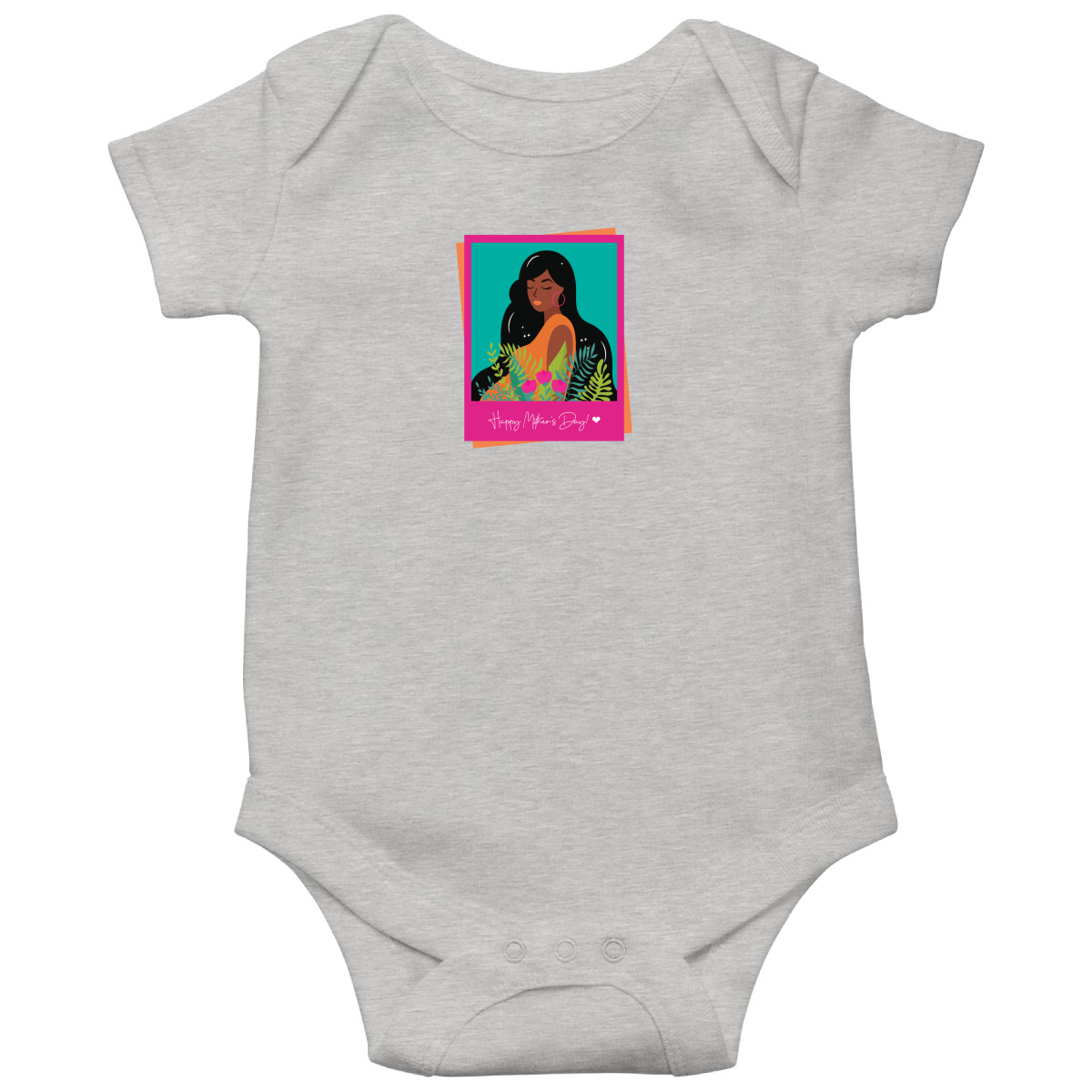 Best Mom Baby Bodysuits | Gray