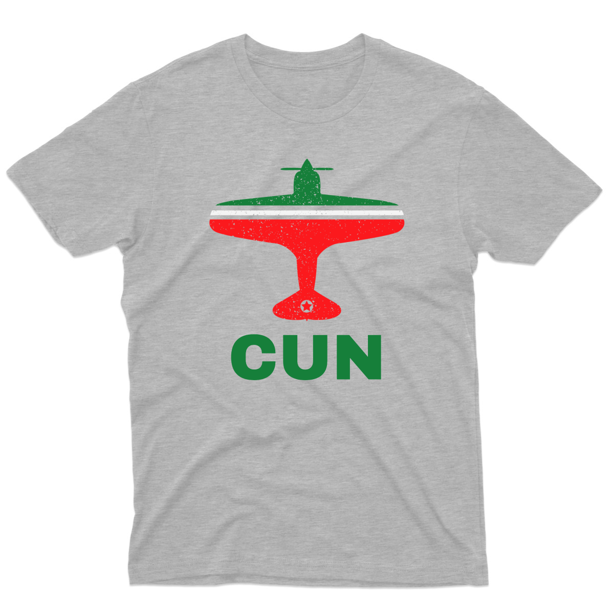 Fly Cancun CUN Airport  Men's T-shirt | Gray