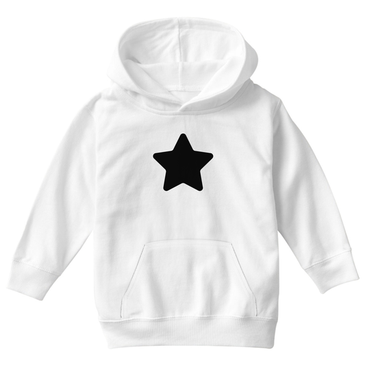 Cartoon Star Kids Hoodie | White