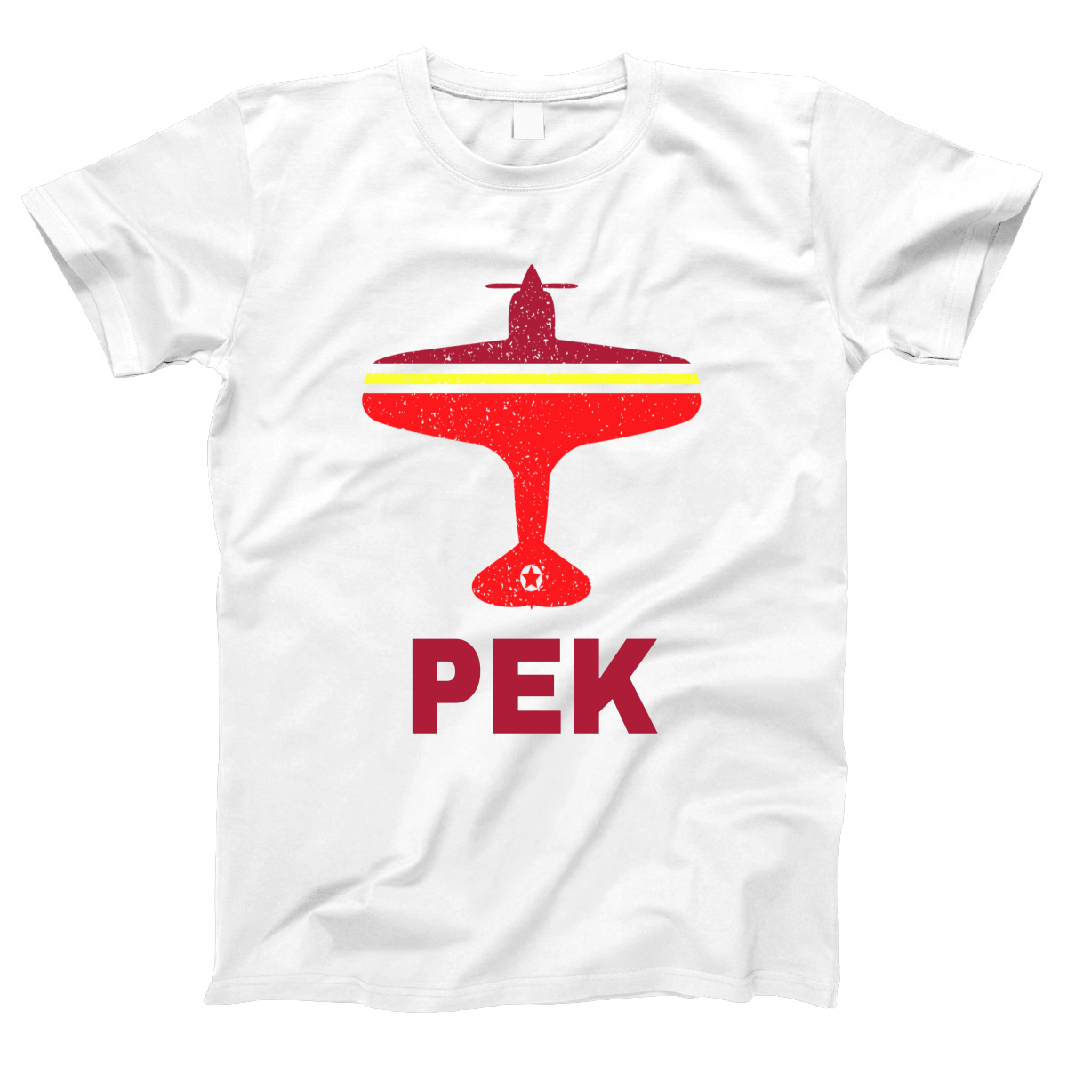 Fly Beijing PEK Airport Women's T-shirt | White