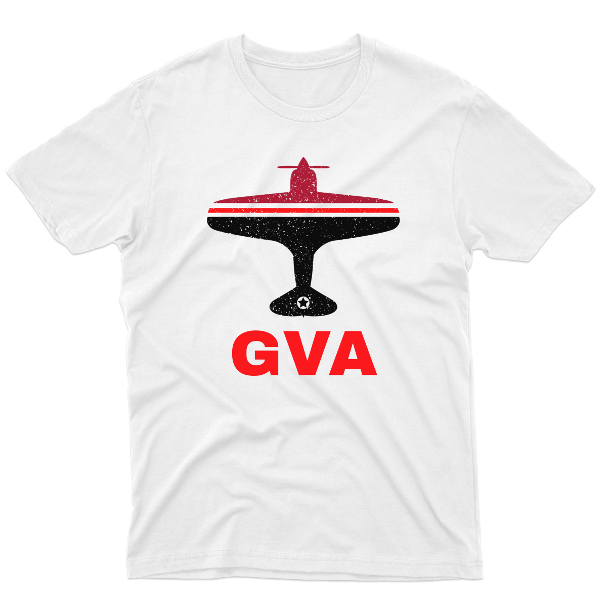 Fly Geneva GVA Airport Men's T-shirt | White