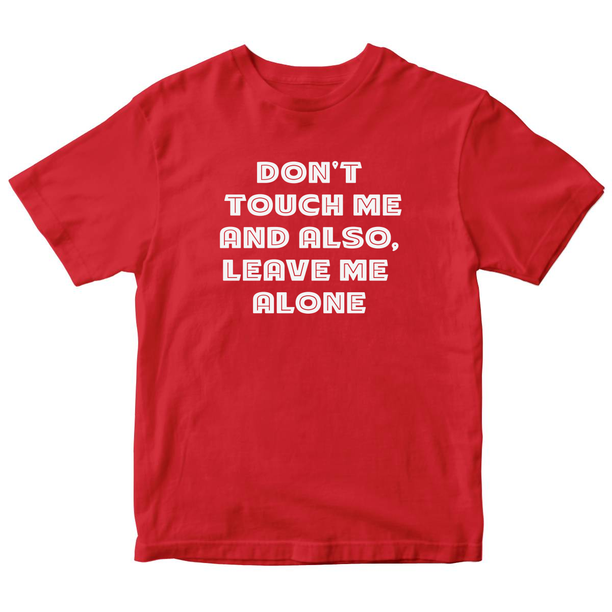 Don't Touch Me Kids T-shirt | Red