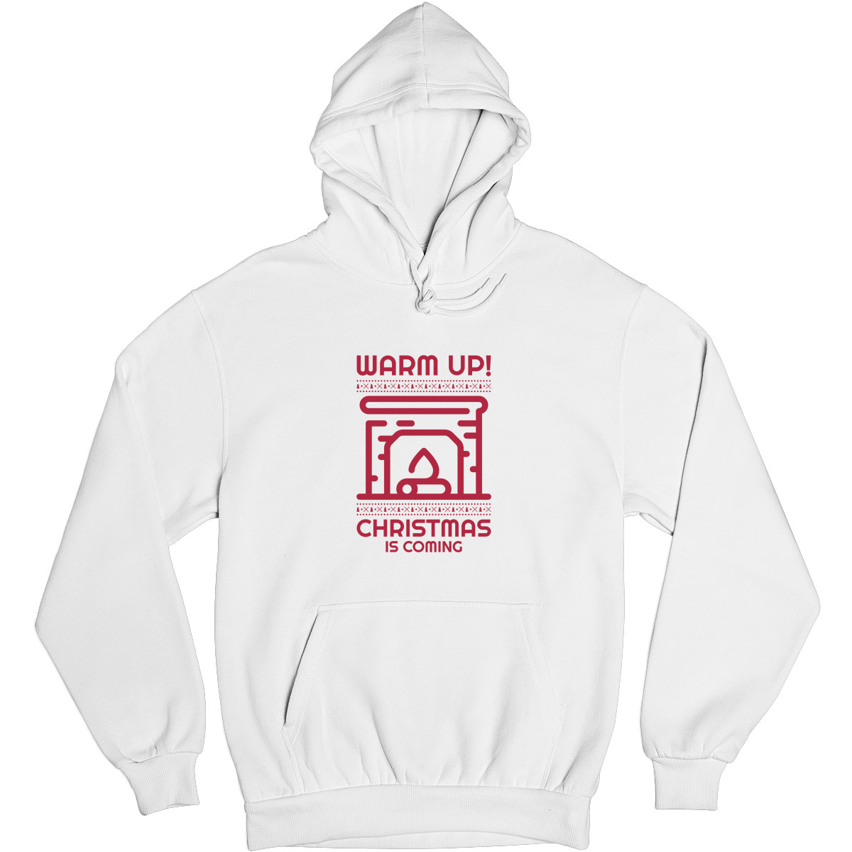 Christmas Is Coming Unisex Hoodie | White