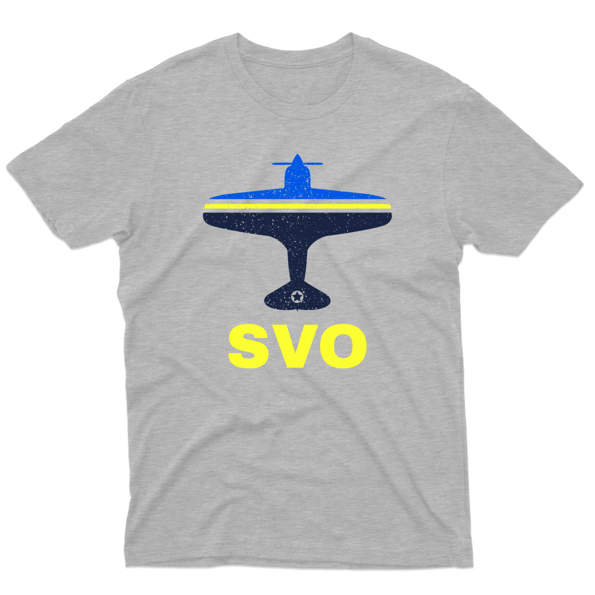 Fly Moscow SVO Airport Men's T-shirt | Gray