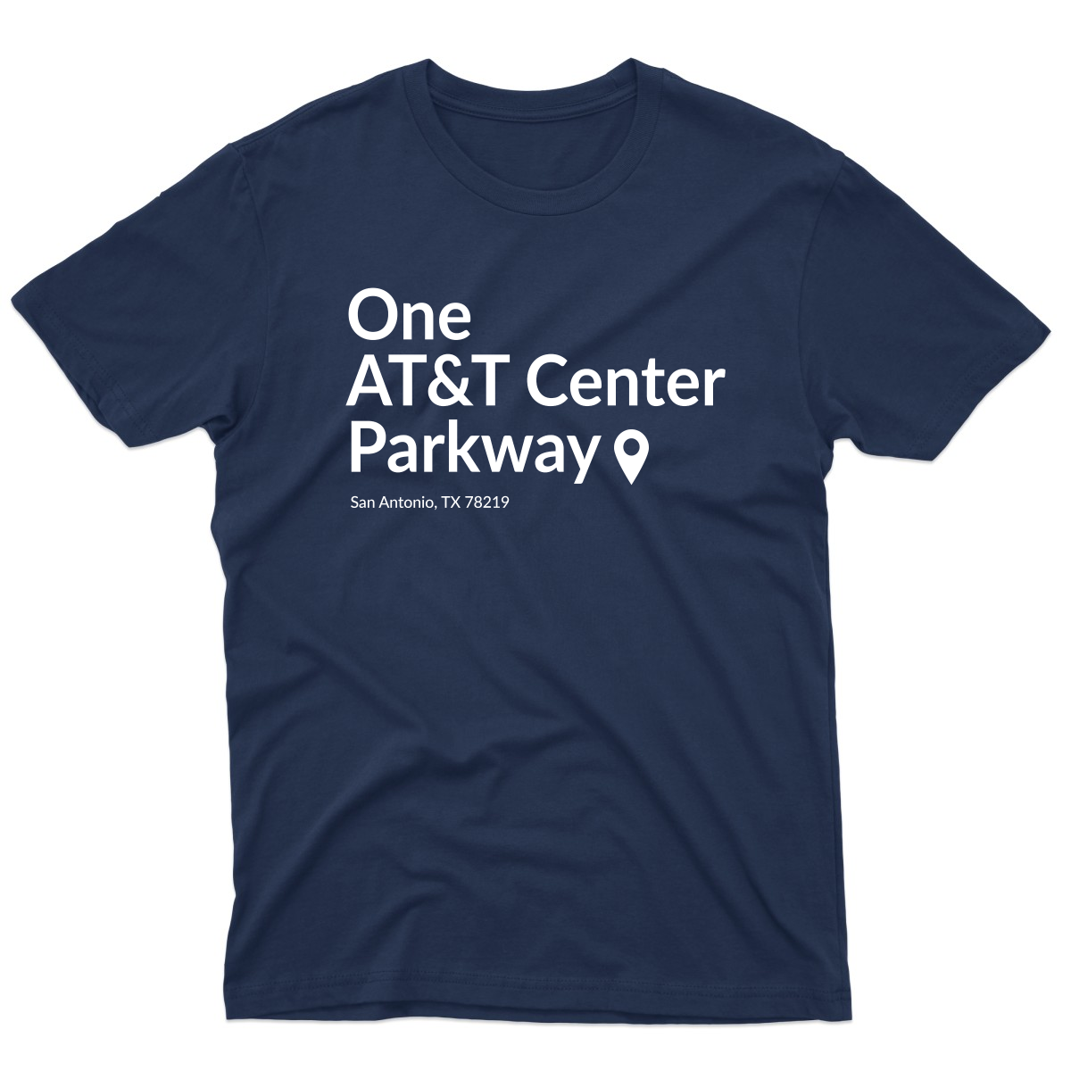 San Antonio Basketball Stadium Men's T-shirt | Navy