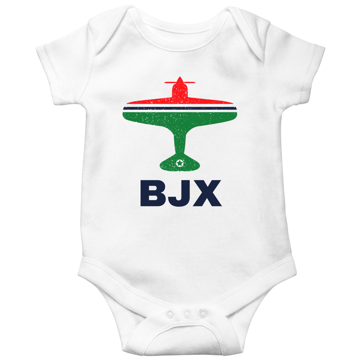 FLY Guanajuato BJX Airport Baby Bodysuits | White