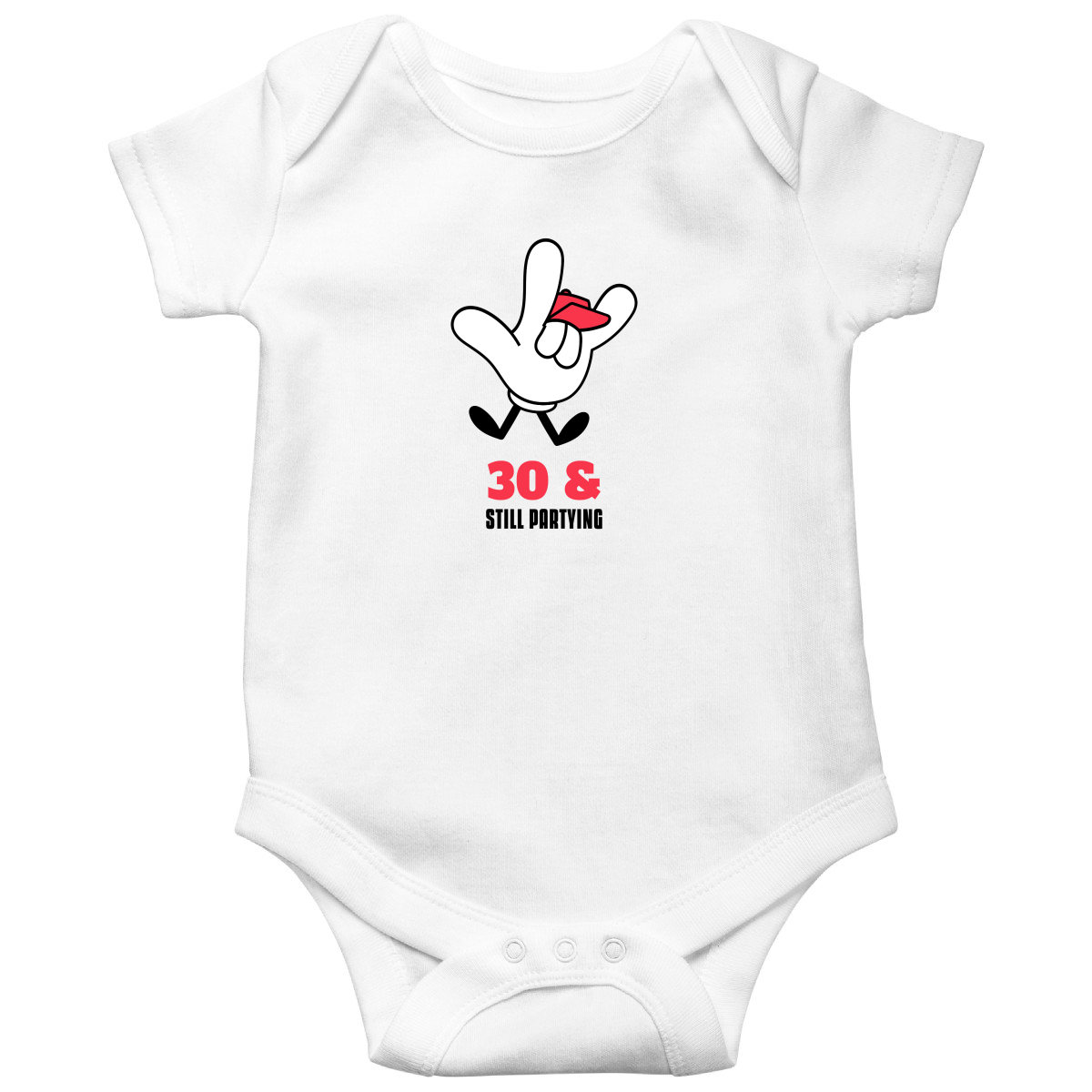 Thirty and Still Partying  Baby Bodysuits | White