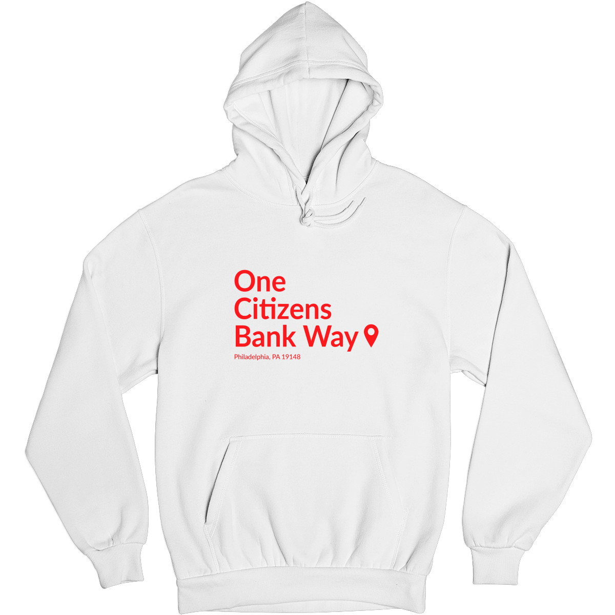 Philly Baseball Stadium Unisex Hoodie | White