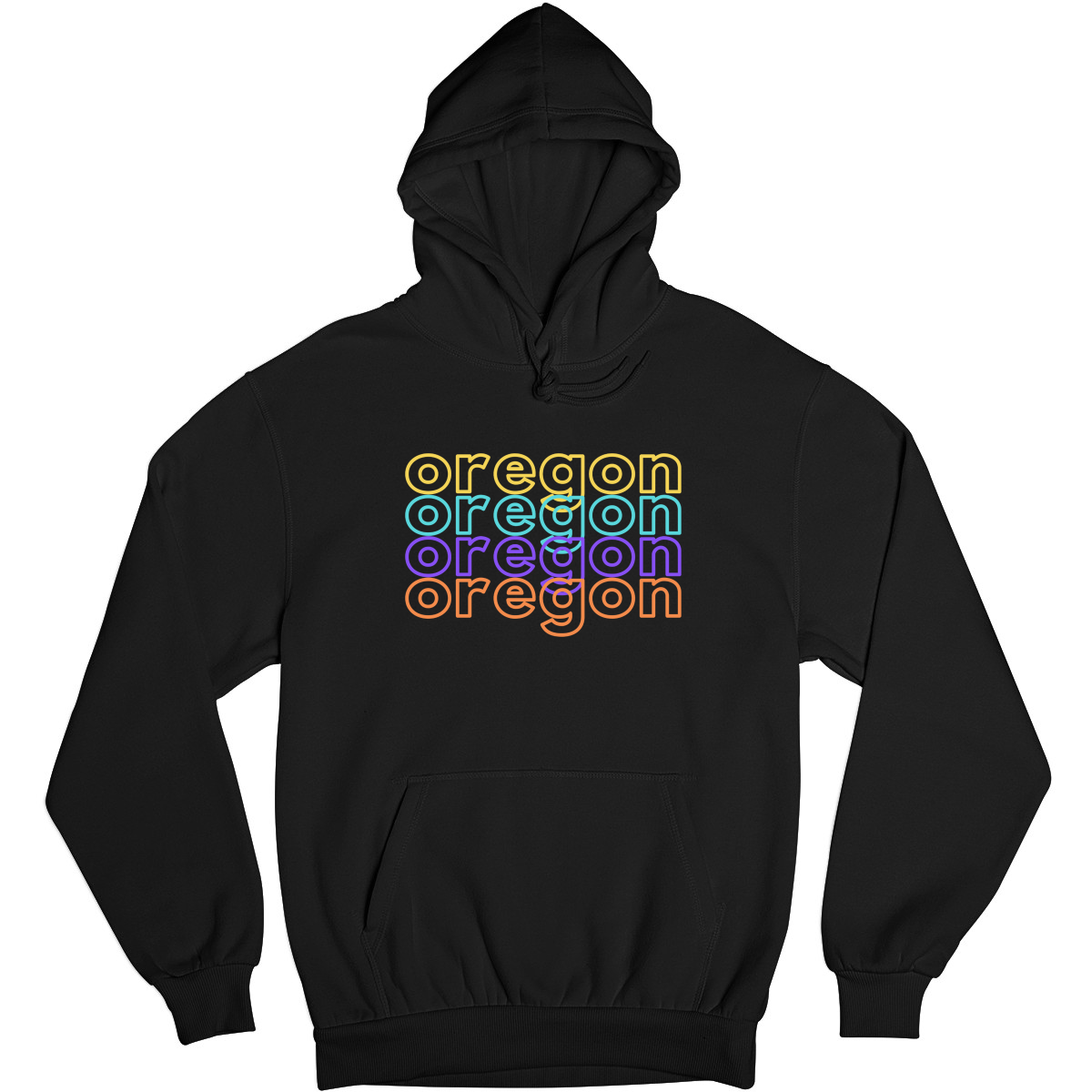 Oregon Unisex Hoodie | Black