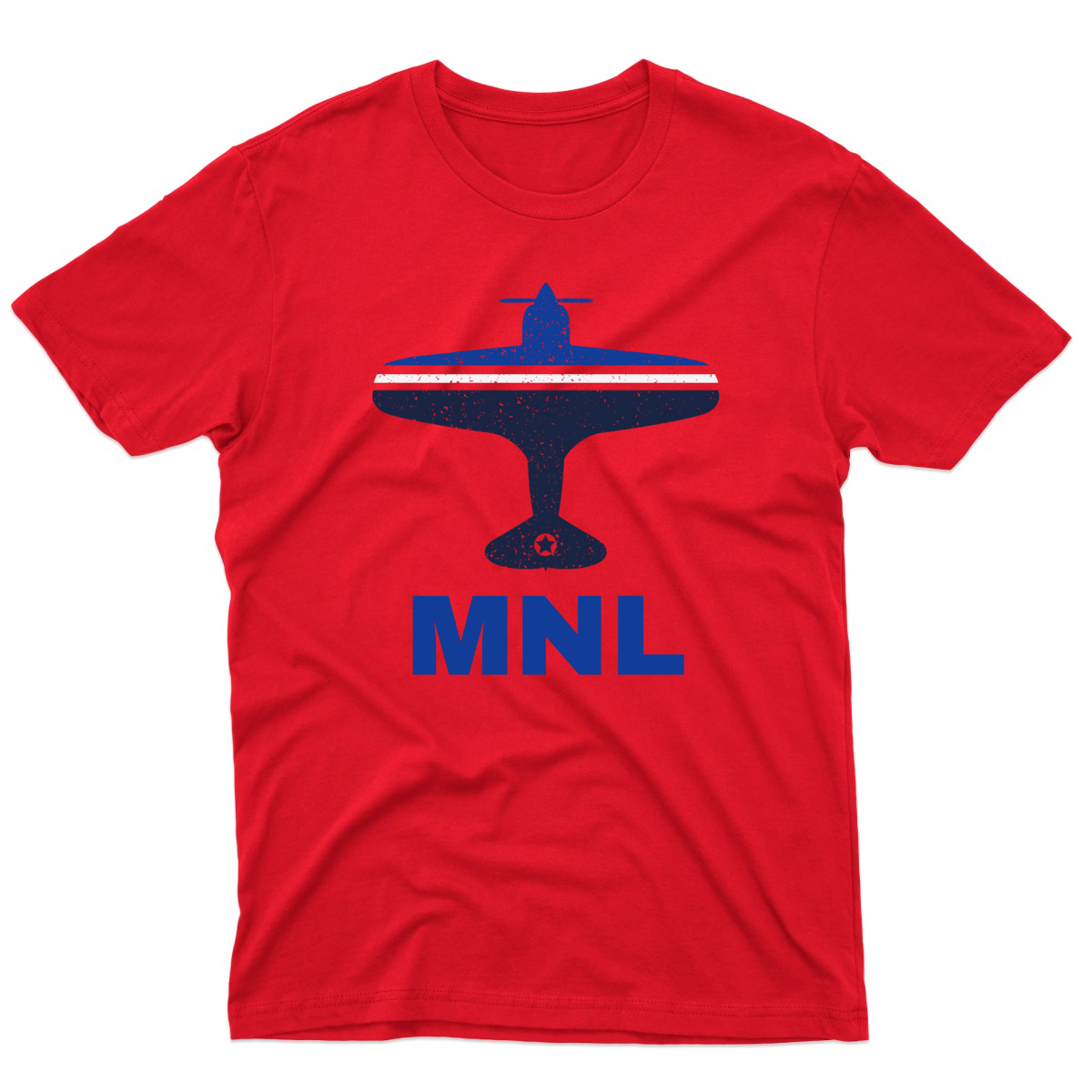 Fly Manila MNL Airport Men's T-shirt | Red