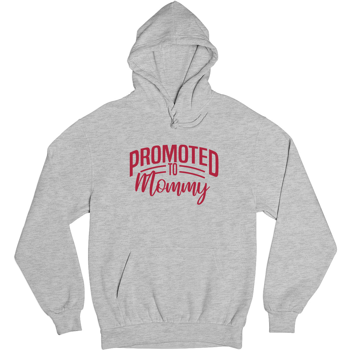 Promoted to Mommy Unisex Hoodie | Gray