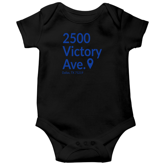 Dallas Basketball Stadium Baby Bodysuits