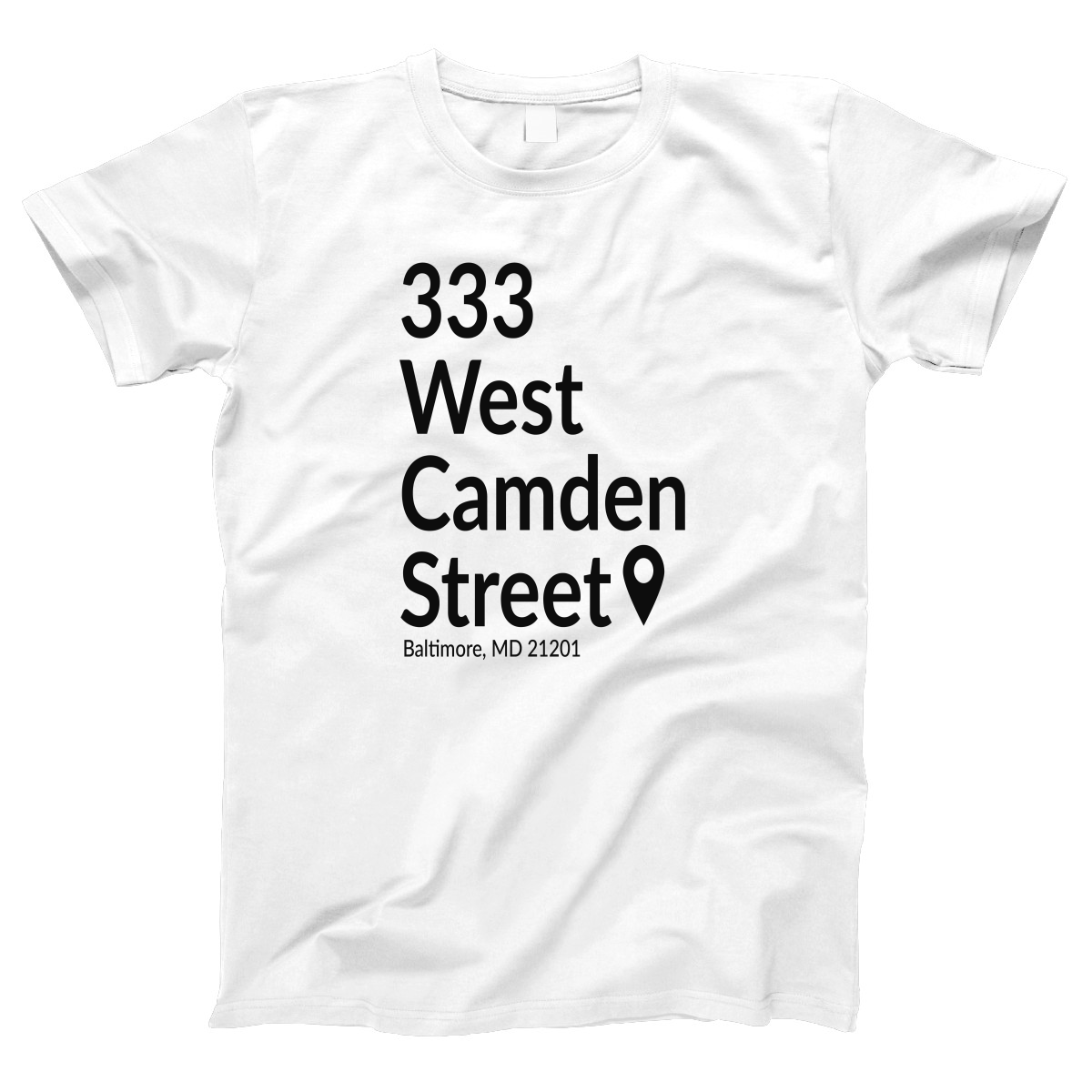 Baltimore Baseball Stadium Women's T-shirt | White