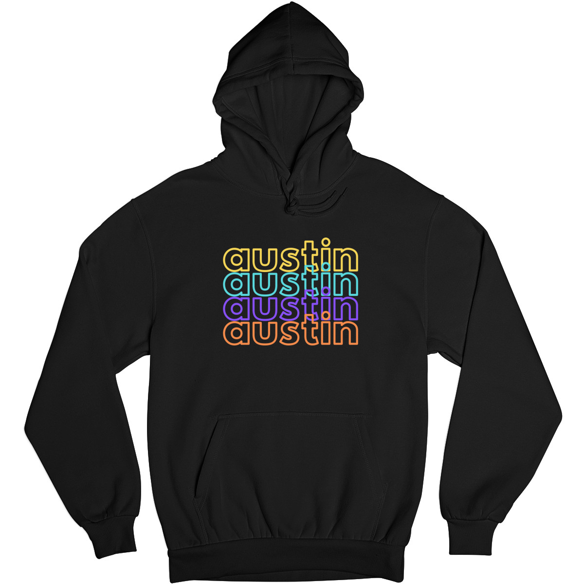 Austin Unisex Hoodie | Black