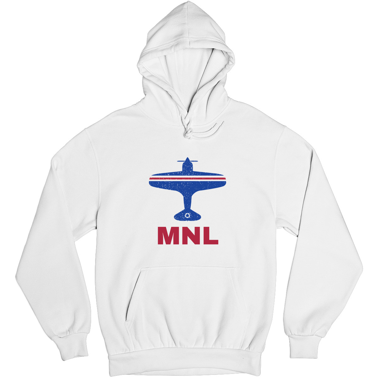 Fly Manila MNL Airport Unisex Hoodie | White