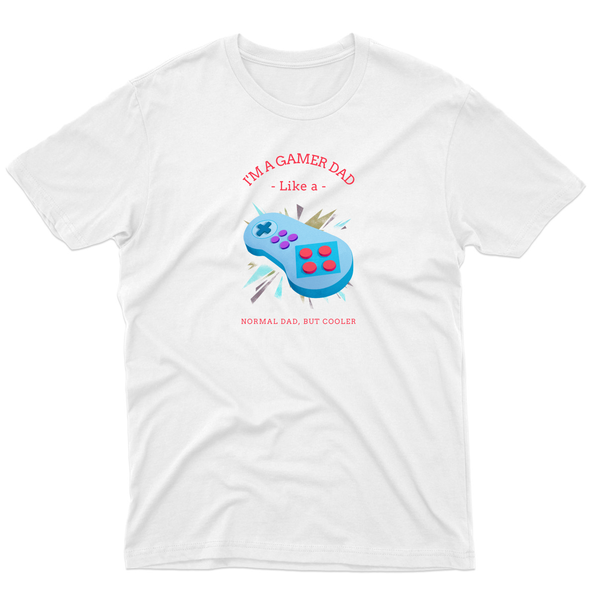 I'm a Gamer like a Dad Men's T-shirt | White