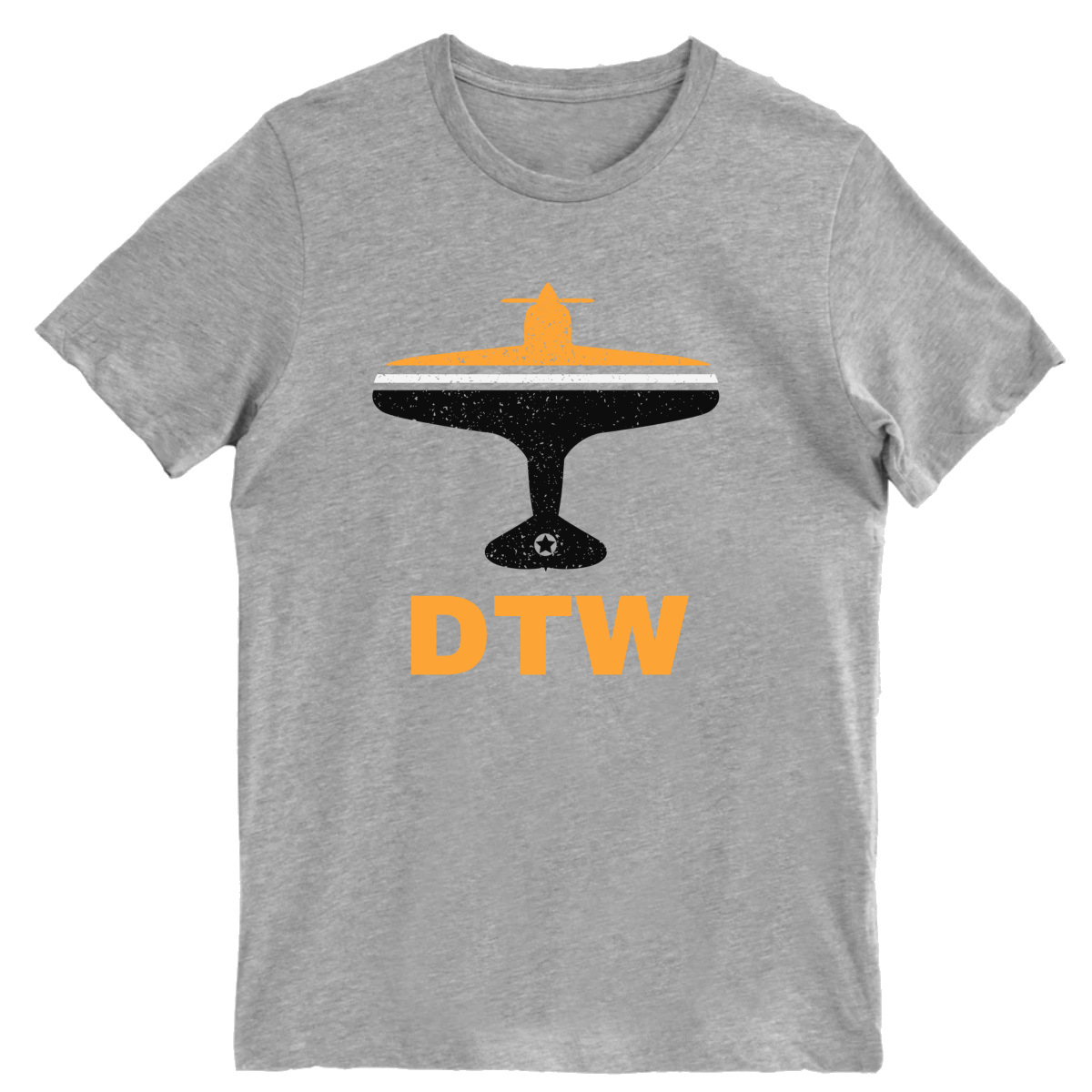 Fly Detrorit DTW Airport Men's T-shirt | Gray