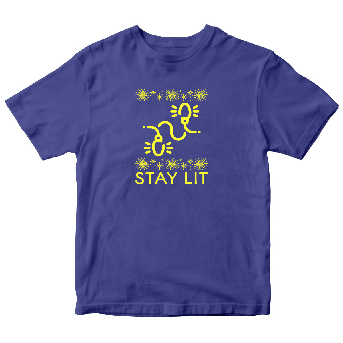 Stay Lit Kids T-shirt | Blue