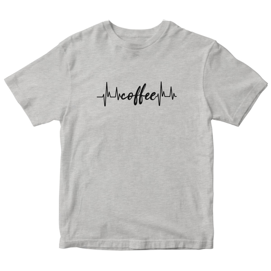 Coffee Lifeline Kids T-shirt | Gray