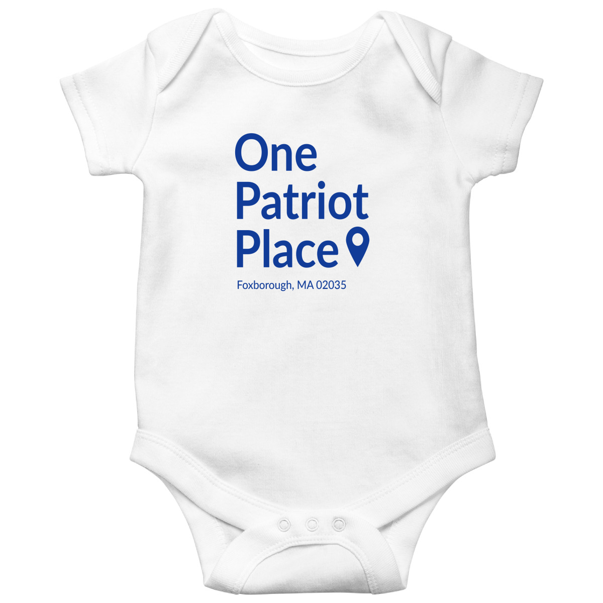 New England Football Stadium Baby Bodysuits | White