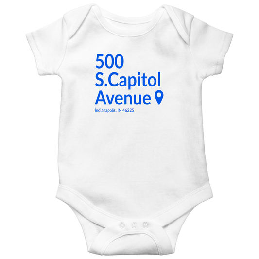 Indianapolis Football Stadium Baby Bodysuits