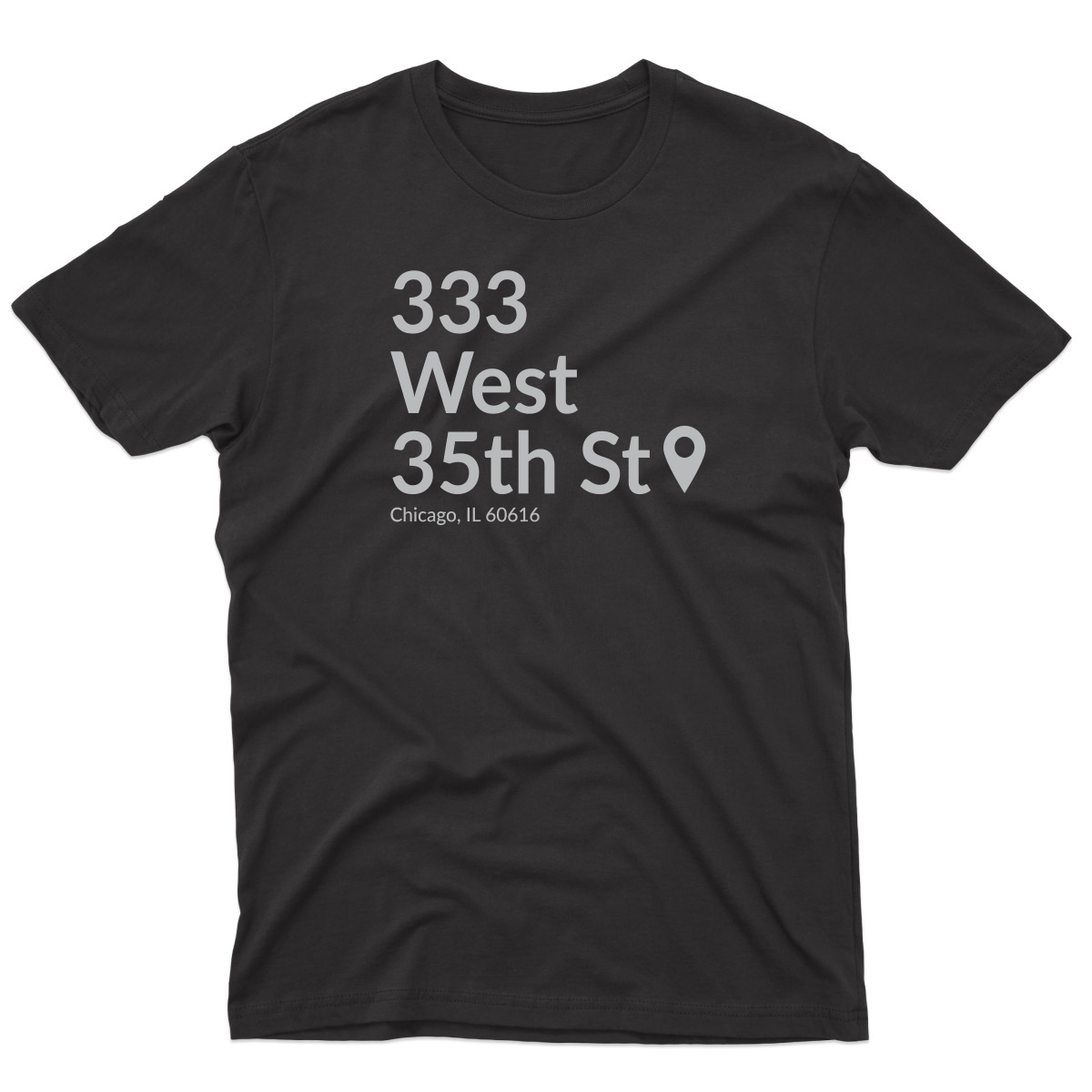 Chicago Baseball Stadium South Side Men's T-shirt | Black