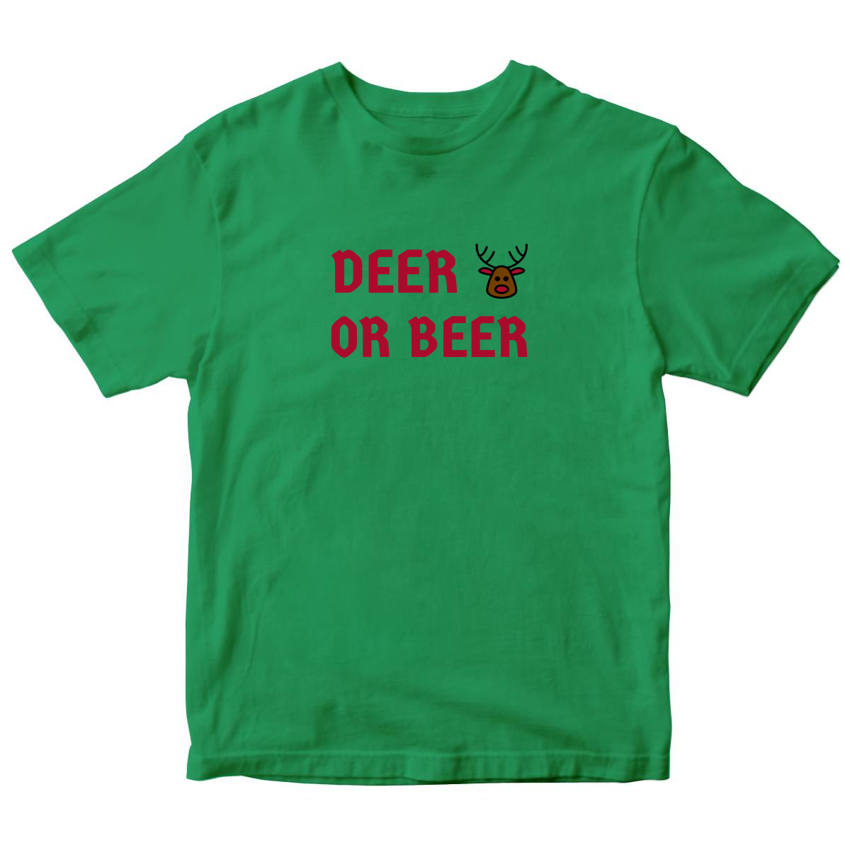 I Don't Have a Red Nose Kids T-shirt | Green
