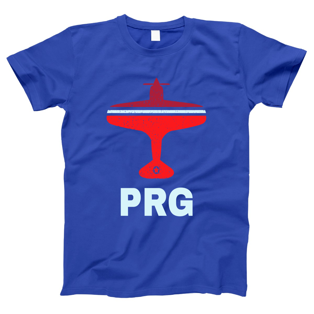 Fly Prague PRG Airport Women's T-shirt | Blue
