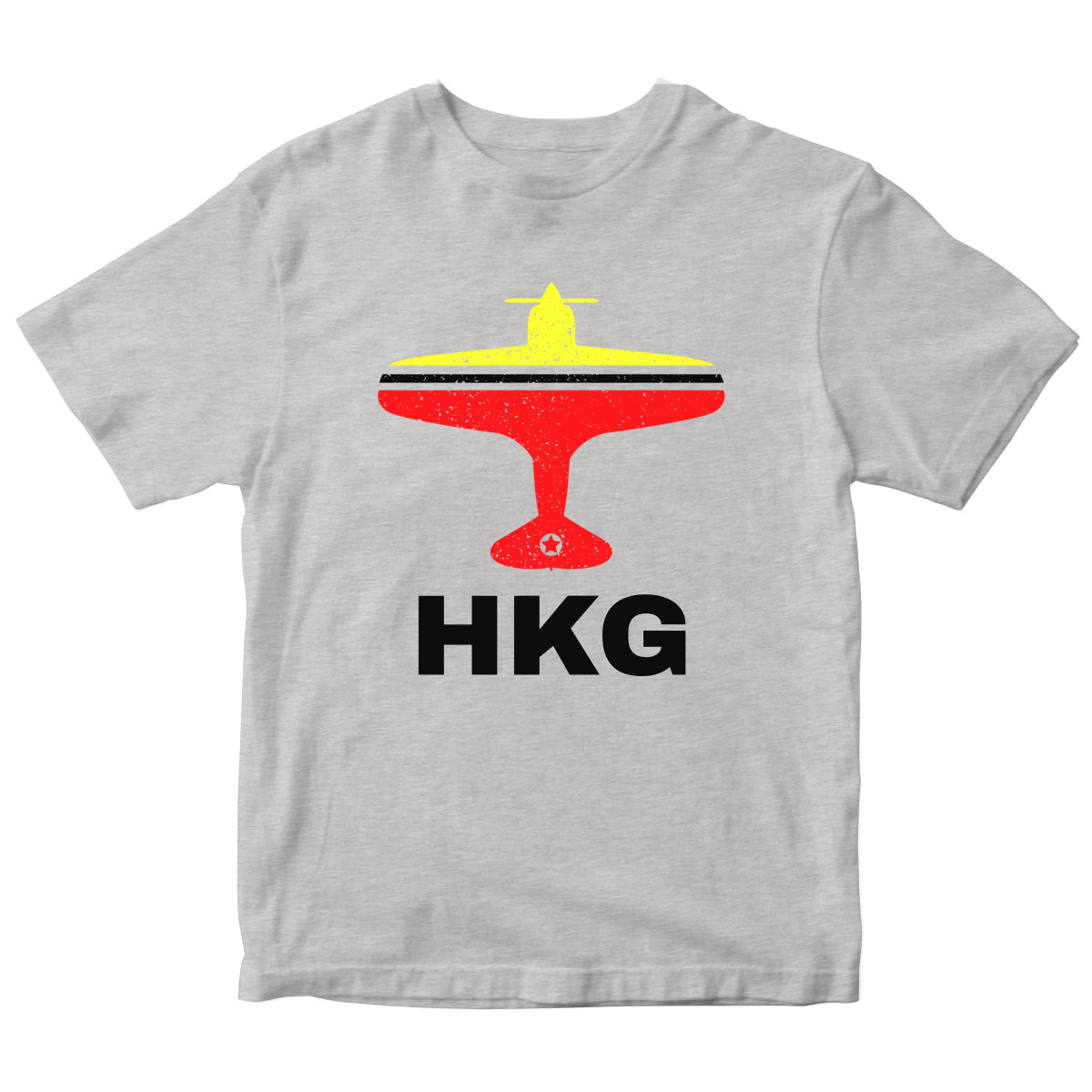 Fly Hong Kong HKG Airport Kids T-shirt | Gray