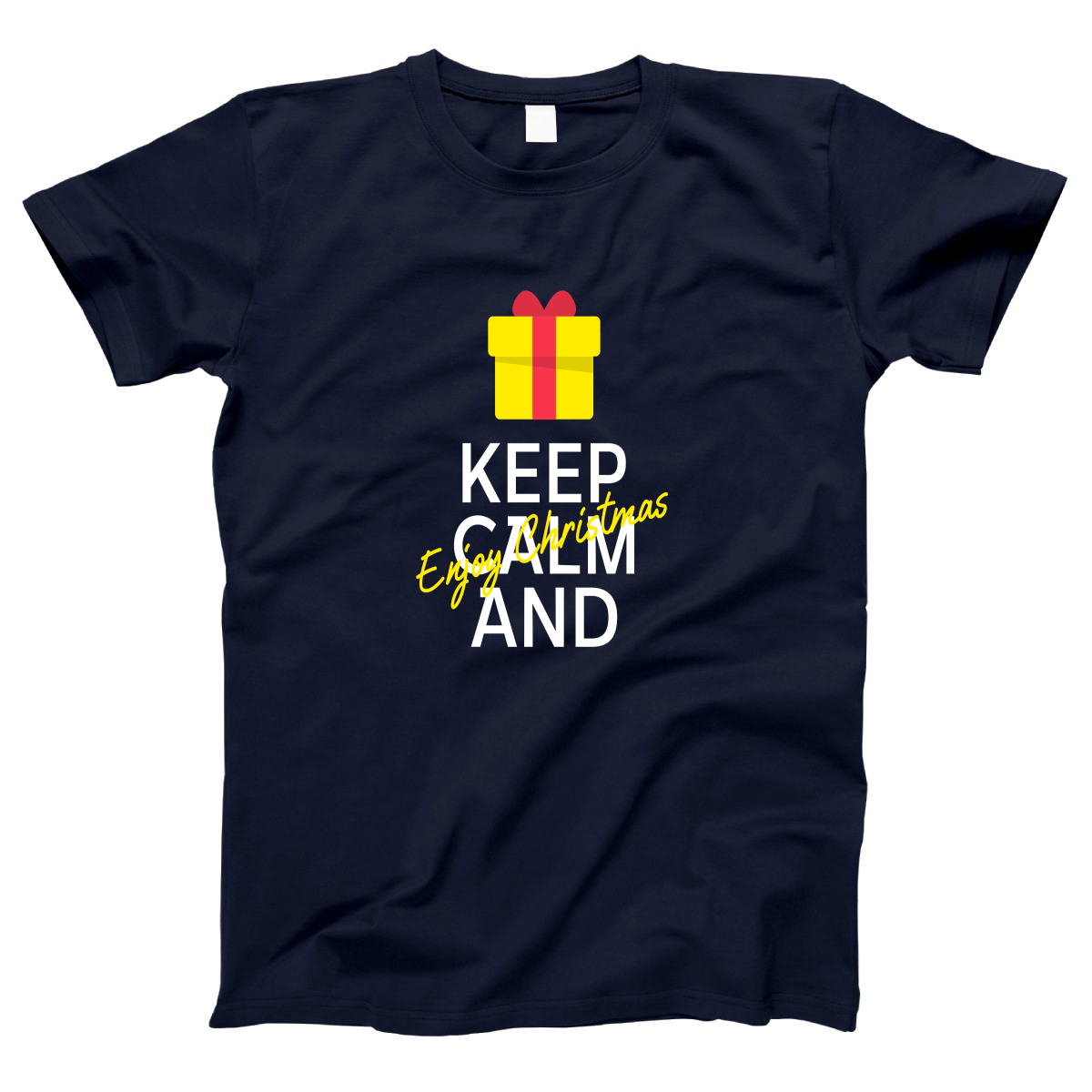Keep Calm and Enjoy Christmas Women's T-shirt | Navy