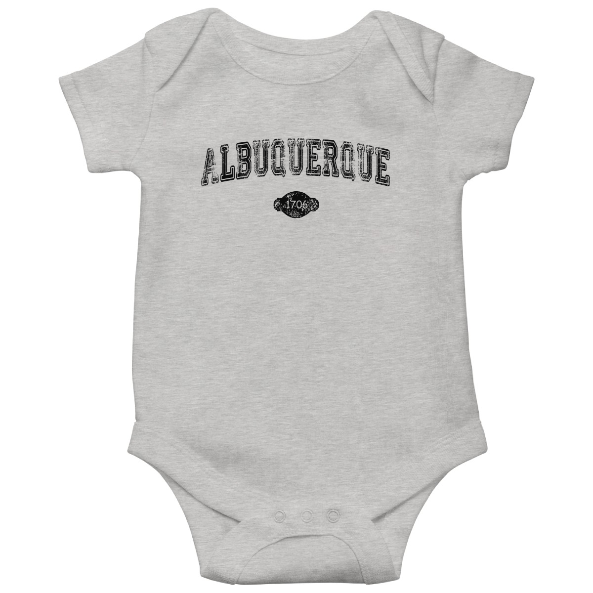 Albuquerque 1706 Represent Baby Bodysuits | Gray