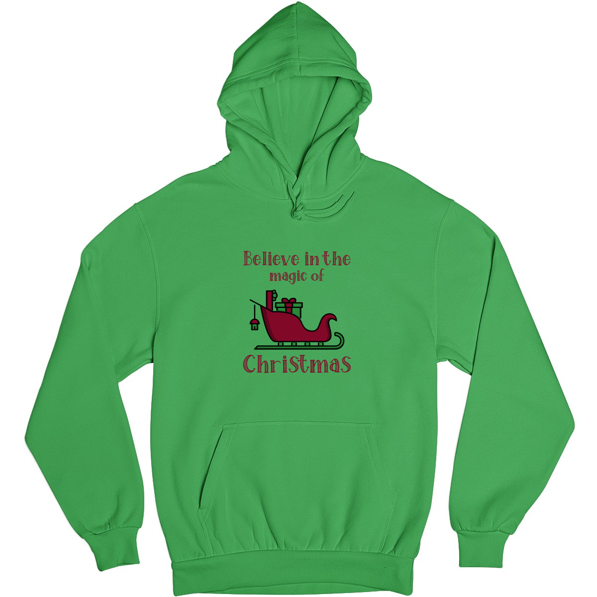 Believe in the Magic of Christmas Unisex Hoodie | Green