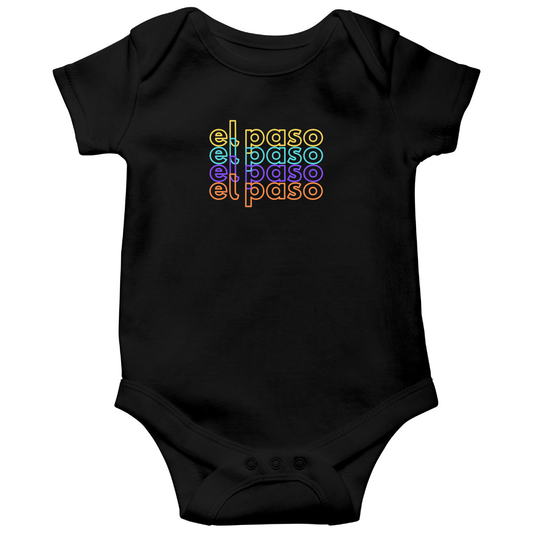 El Paso Baby Bodysuit | Black