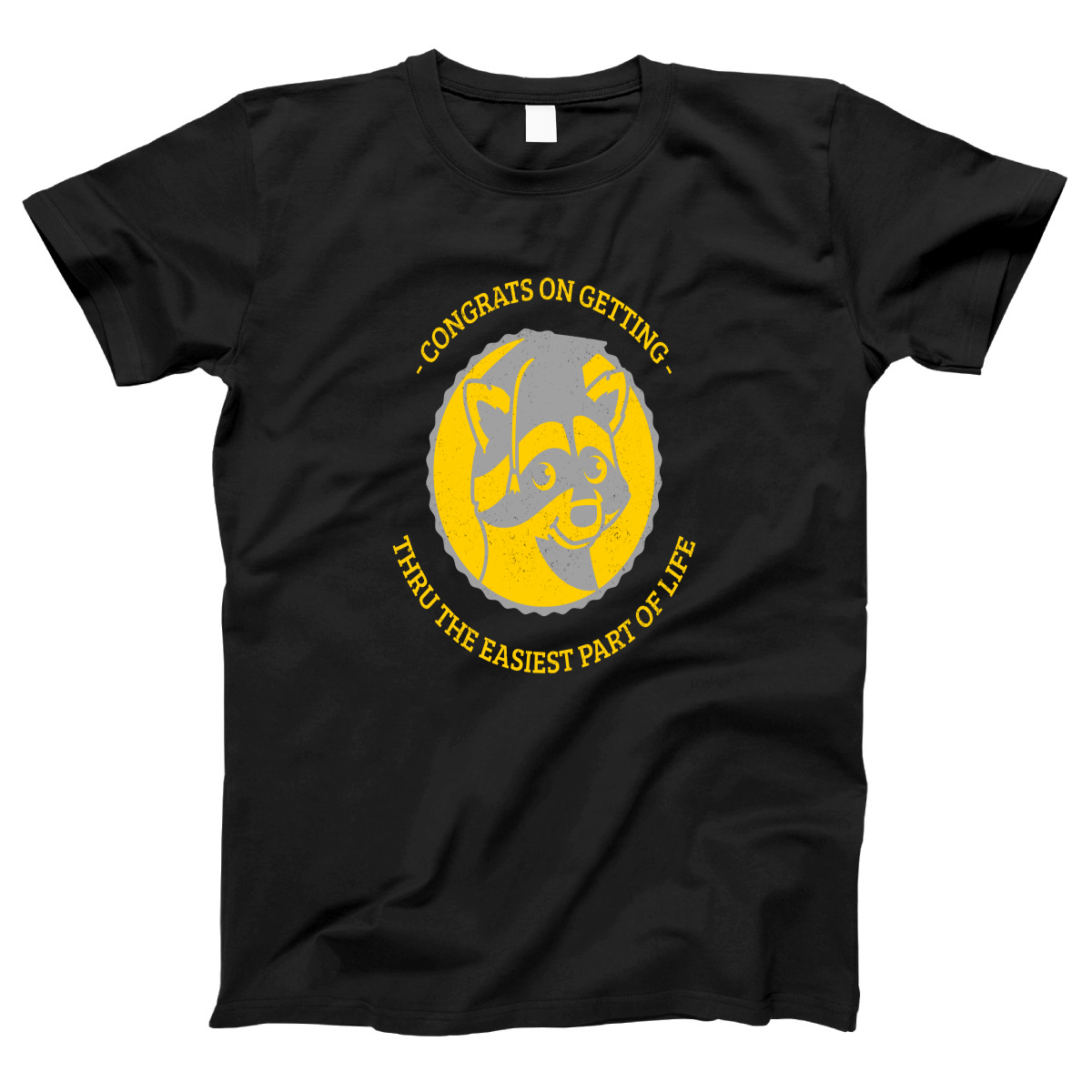 Congrats On Getting Thru The Easiest Part Of Life Women's T-shirt | Black