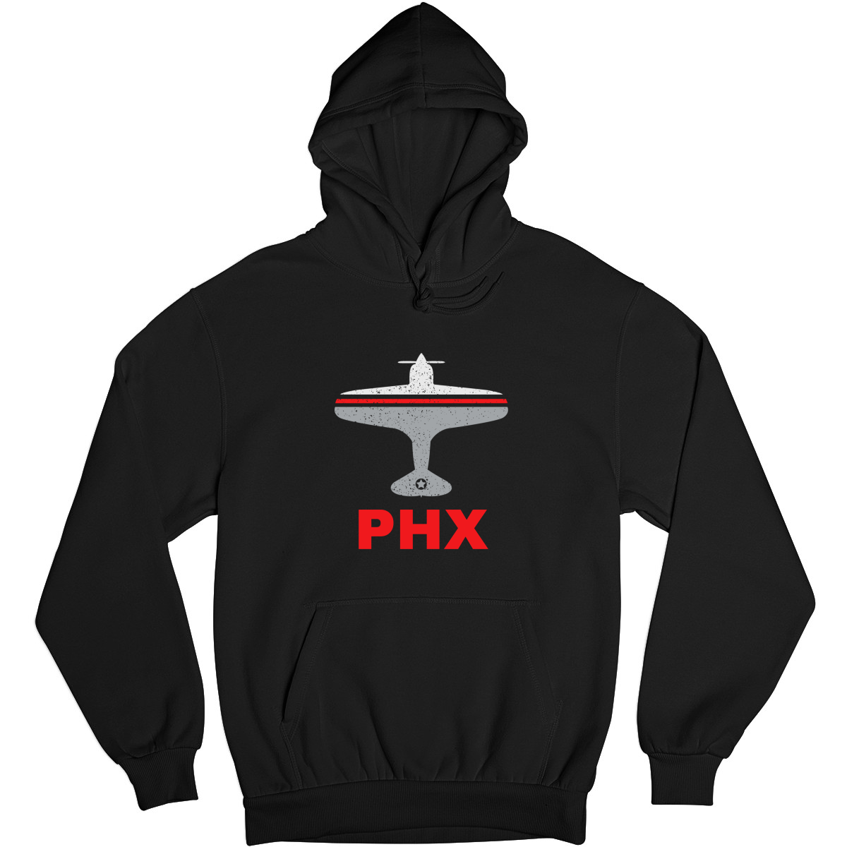 Fly Phoenix PHX Airport  Unisex Hoodie | Black