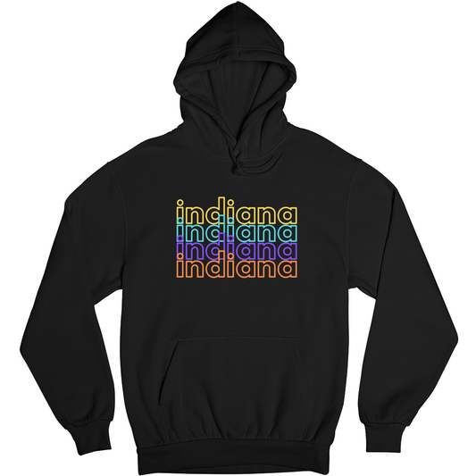 Indiana Unisex Hoodie | Black