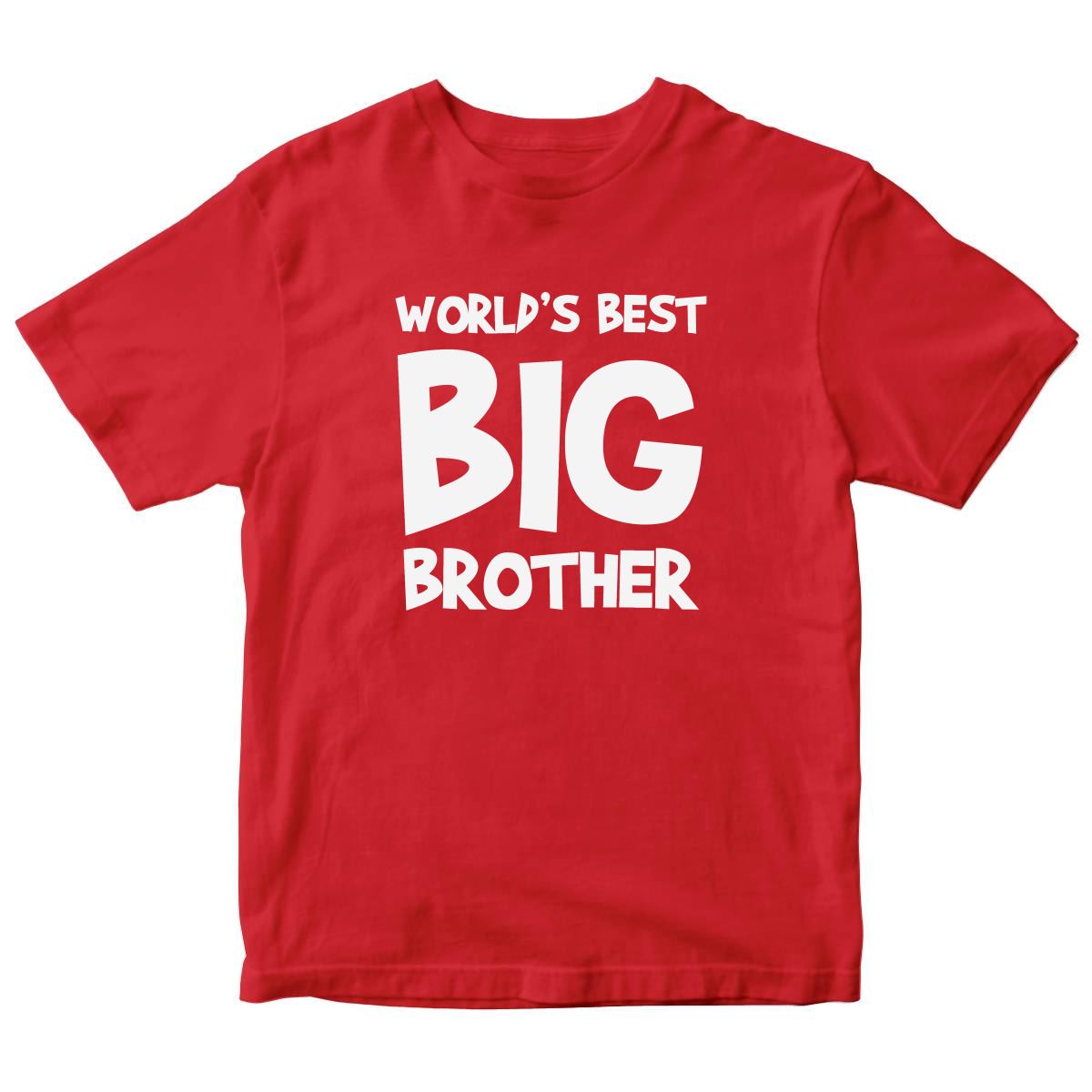 World's Best Big Brother Kids T-shirt | Red