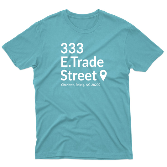 Charlotte Basketball Stadium Men's T-shirt | Turquoise