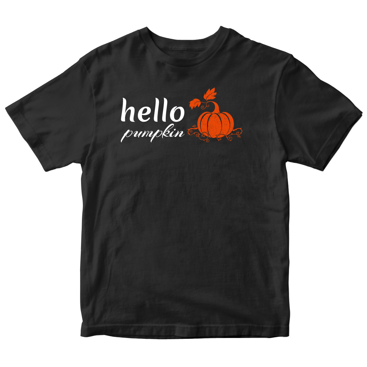 Hello Pumpkin Kids T-shirt | Black