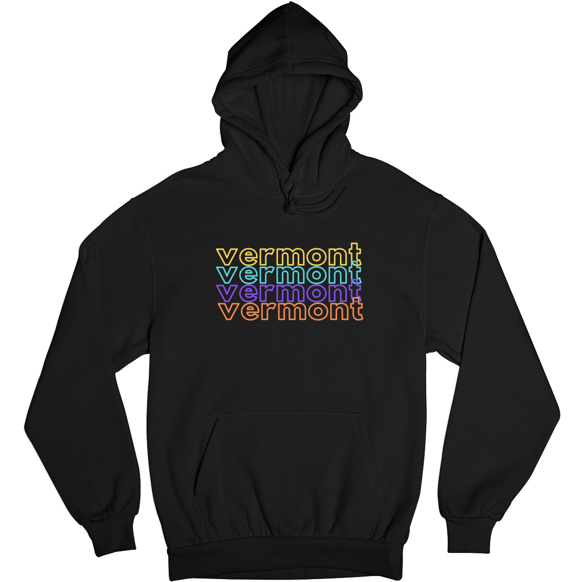 Vermont Unisex Hoodie | Black