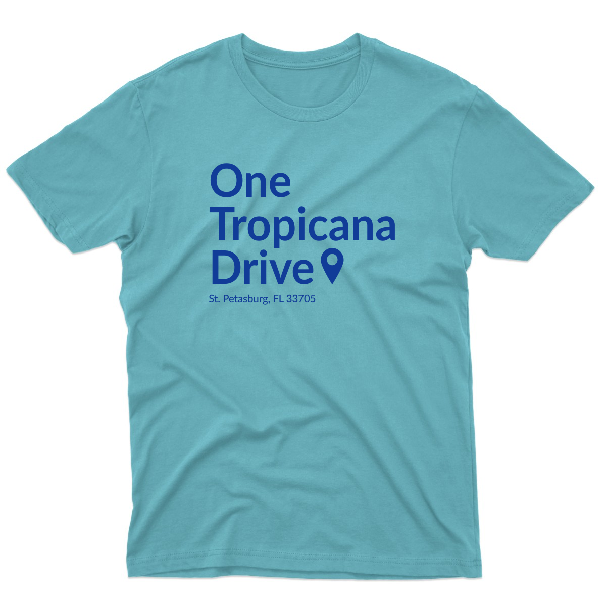 Tampa Bay Baseball Stadium Men's T-shirt | Turquoise