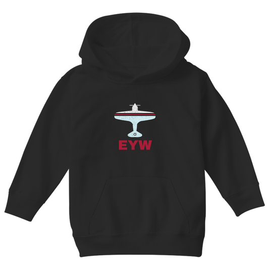 Fly Key West EYW Airport Kids Hoodie | Black